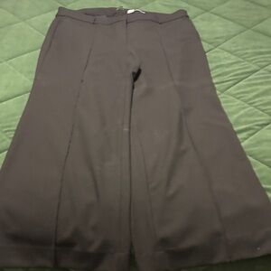 J. Crew Black Wide-Leg Trousers